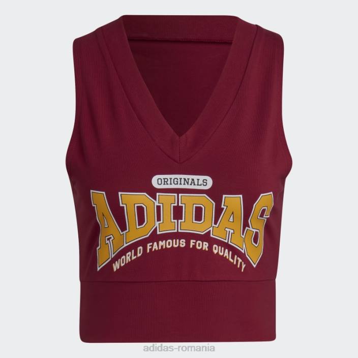 Adidas vesta crop burgundy fashion originals clasa 72 femei Burgundia 2JBN10793