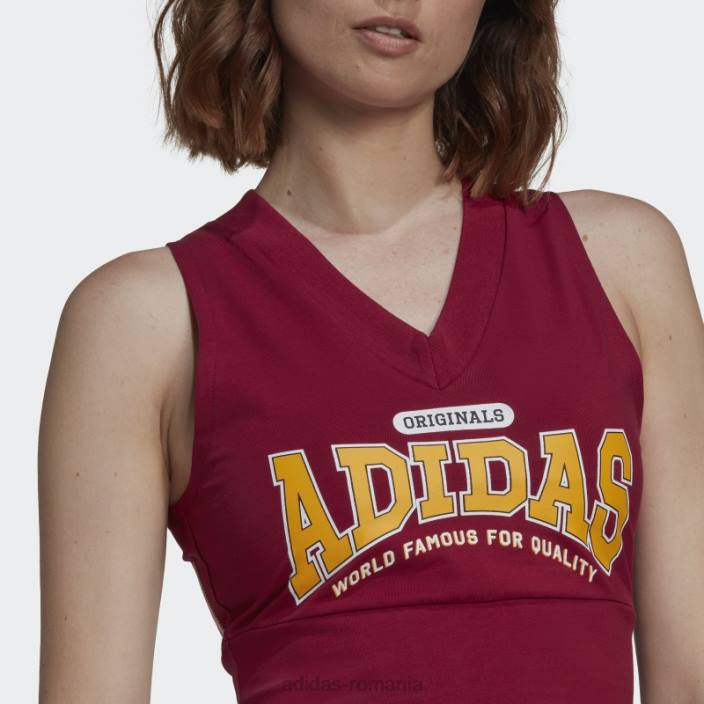 Adidas vesta crop burgundy fashion originals clasa 72 femei Burgundia 2JBN10793