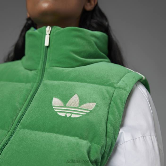 Adidas vesta de catifea adicolor verde anii 70 femei verde 2JBN2981