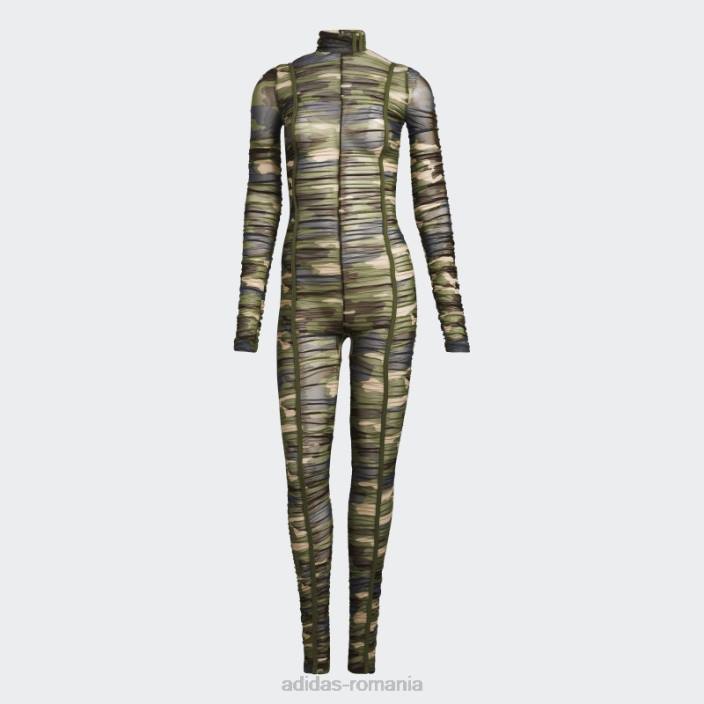 Adidas catsuit cu volane aop camo adidas femei aop camo 2JBN10278