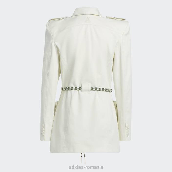 Adidas costum twill cu mânecă lungă, alb femei alb 2JBN16586