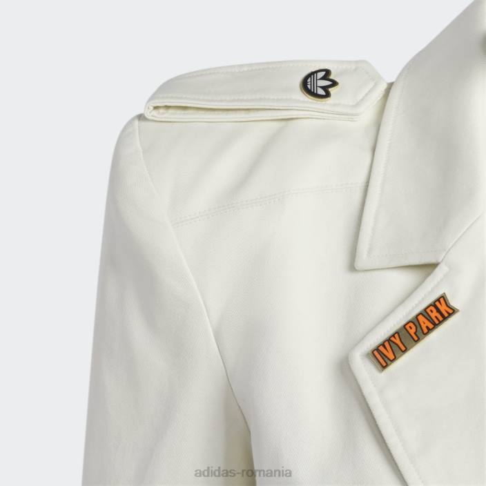Adidas costum twill cu mânecă lungă, alb femei alb 2JBN16586