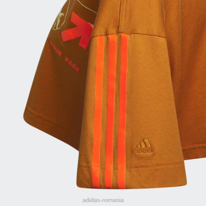 Adidas crop tee focus portocaliu femei focus portocaliu 2JBN16538