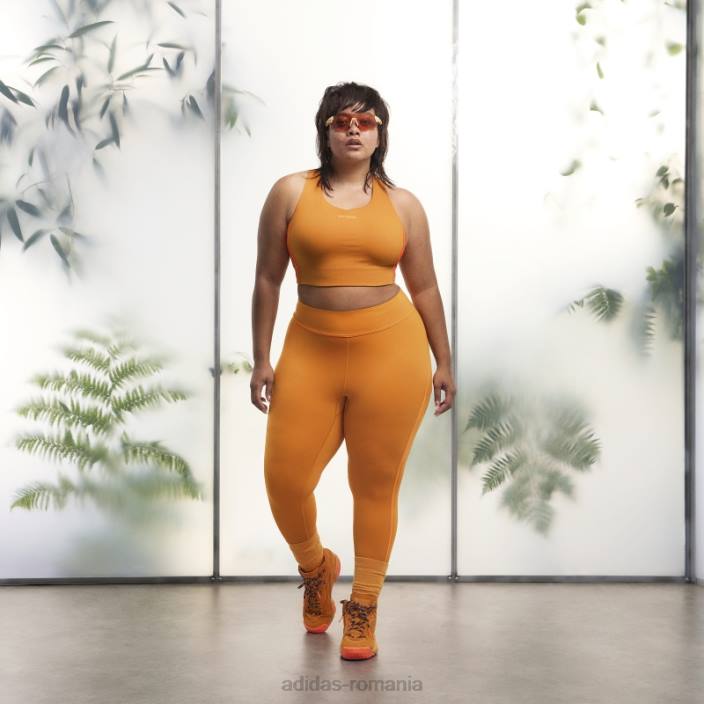 Adidas focus portocaliu sutien cu șireturi la spate (plus mărime) adidas femei focus portocaliu 2JBN10839