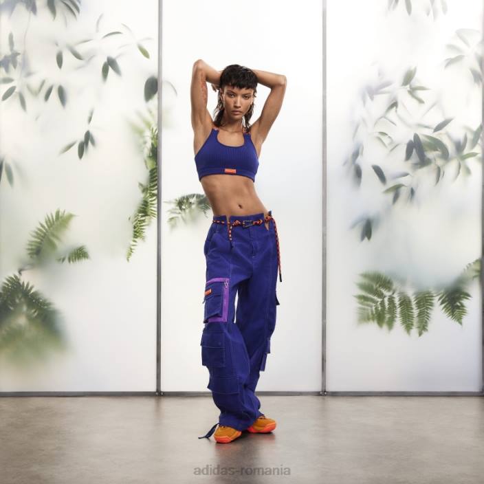 Adidas modă sutien tricot indigo femei indigo 2JBN9335