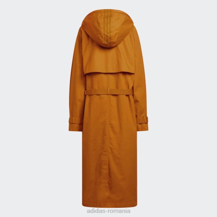 Adidas palton portocaliu două-în-unu din twill cu glugă (toate genurile) femei focus portocaliu 2JBN9779