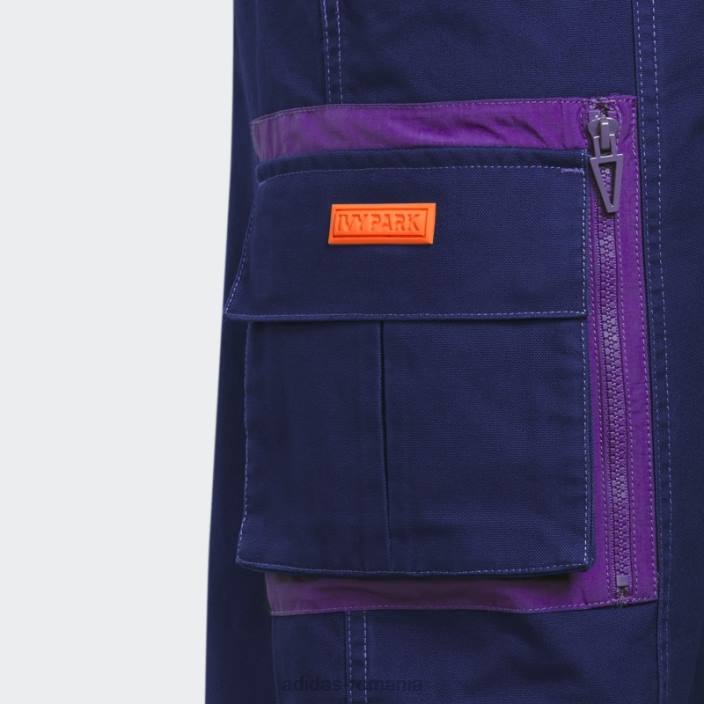 Adidas pantaloni cargo din twill (plus mărime) indigo femei indigo 2JBN10286
