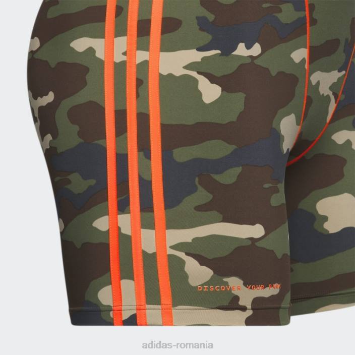 Adidas pantaloni scurți pentru biciclete aop camo 9 inchi (mărime plus) femei aop camo/orange 2JBN9538