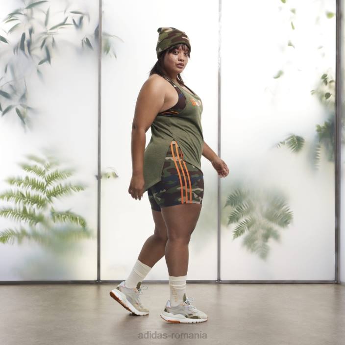 Adidas pine loose tank top (plus size) fierbinte femei pin 2JBN10138