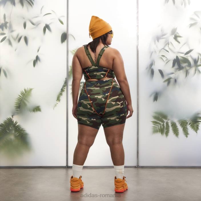 Adidas sutien triunghi elegant aop camo (mărime plus) adidas femei aop camo 2JBN9399