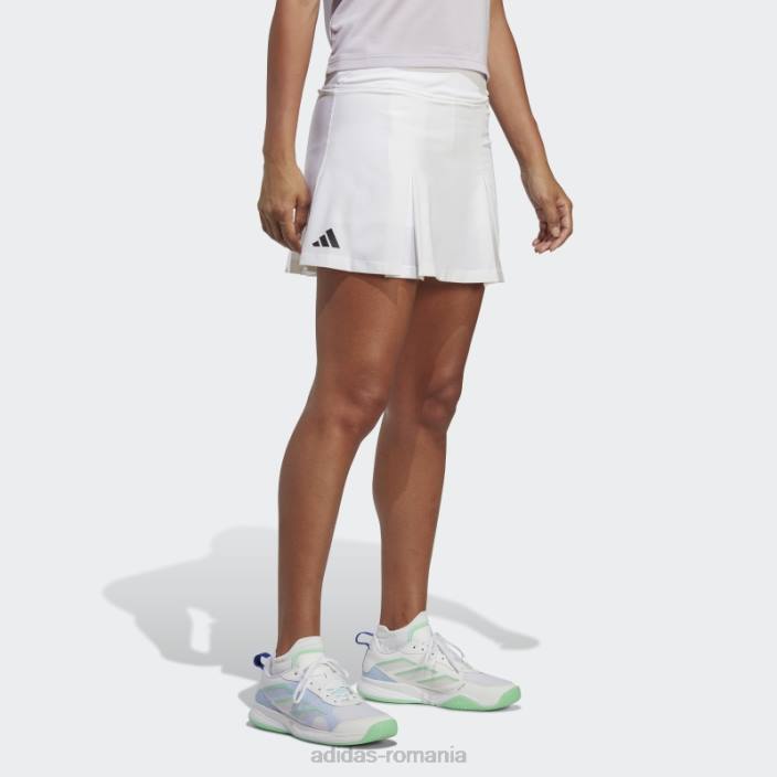 Adidas club tenis fusta plisata alb moda femei alb 2JBN9938