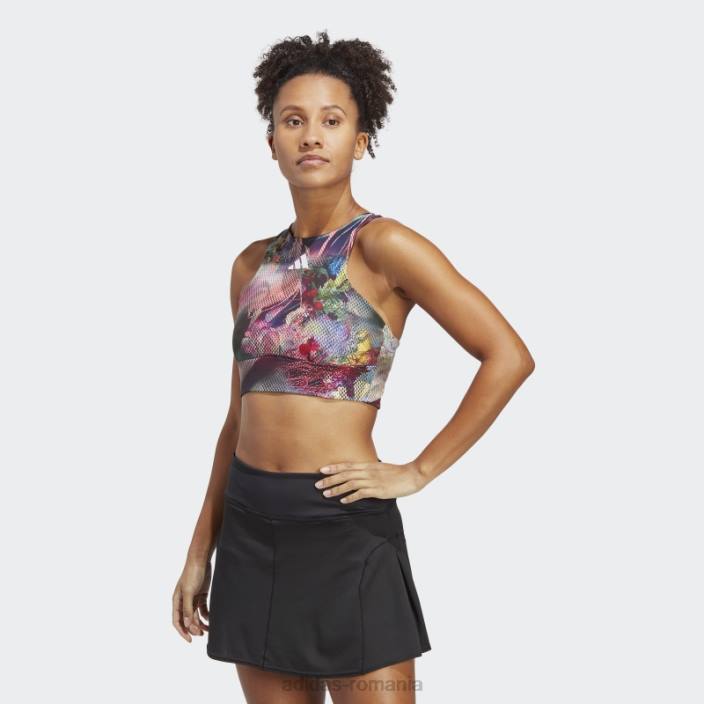 Adidas crop top tenis melbourne multicolor femei multicolor/negru 2JBN17101