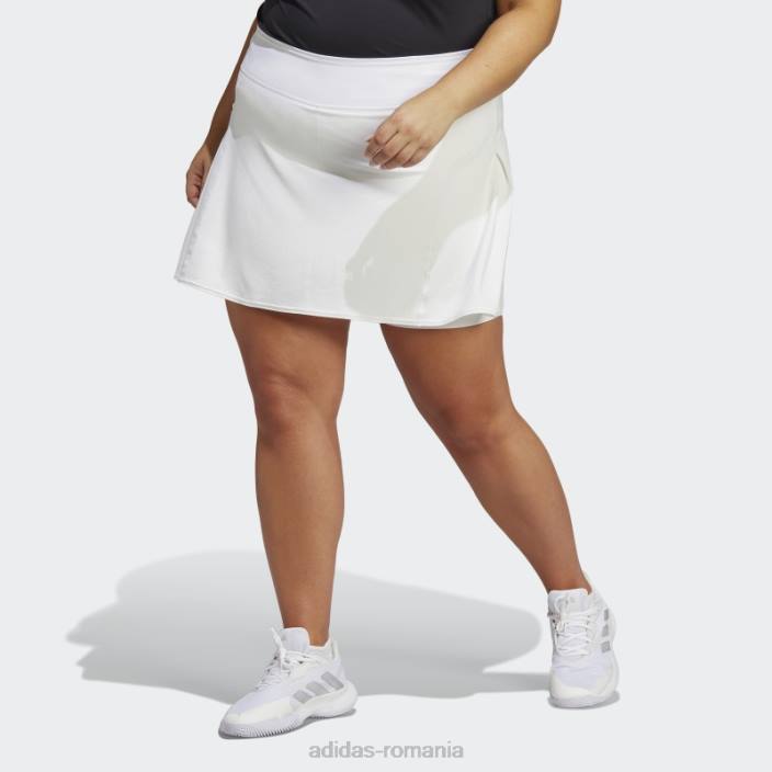 Adidas fustă albă de meci de tenis (plus mărime) femei alb 2JBN17266