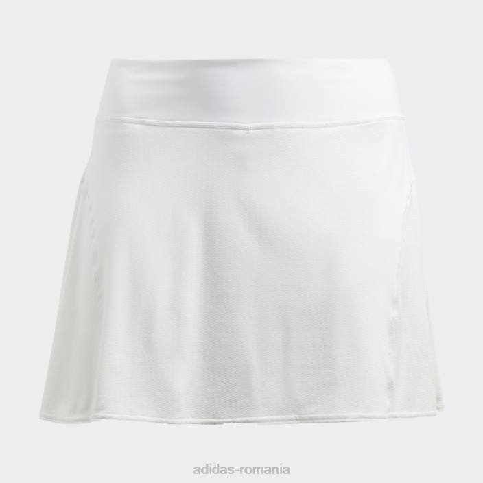 Adidas fustă albă de meci de tenis (plus mărime) femei alb 2JBN17266