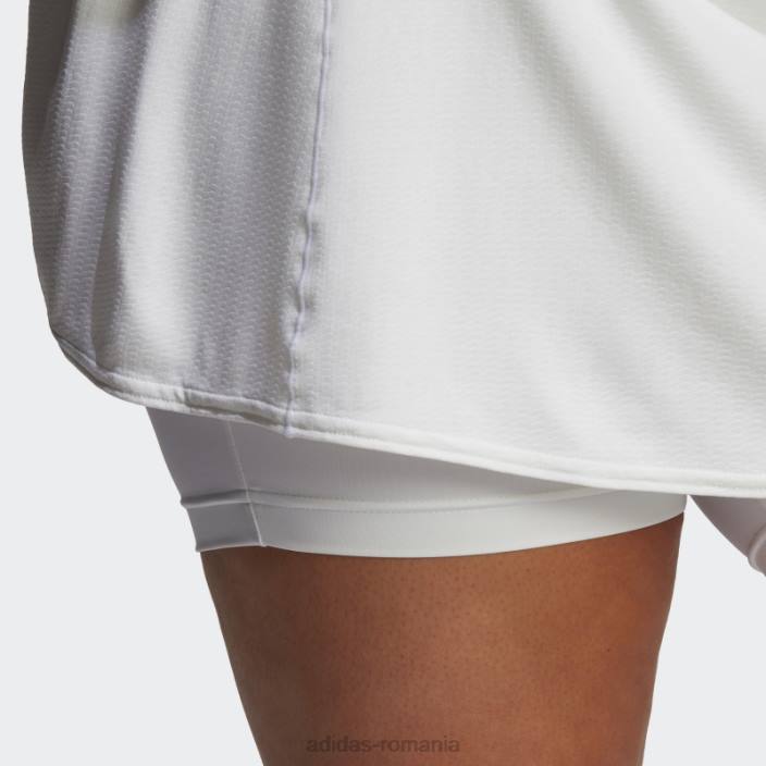 Adidas fustă albă de meci de tenis (plus mărime) femei alb 2JBN17266