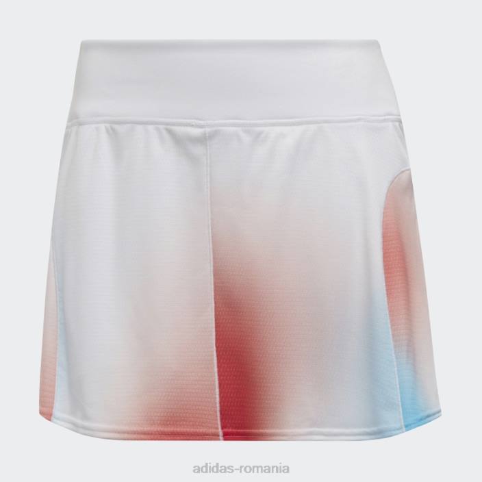 Adidas fustă de meci cu imprimeu tenis melbourne alb femei alb/negru/rosu 2JBN2732