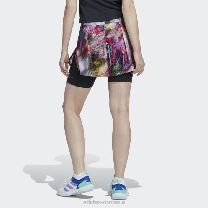Adidas fustă de tenis neagră melbourne femei multicolor/negru 2JBN17168