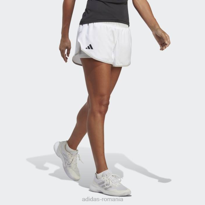 Adidas pantaloni scurți de tenis club alb fashion femei alb 2JBN10049