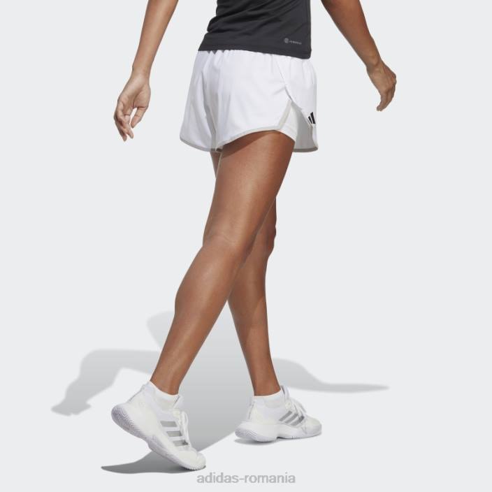 Adidas pantaloni scurți de tenis club alb fashion femei alb 2JBN10049