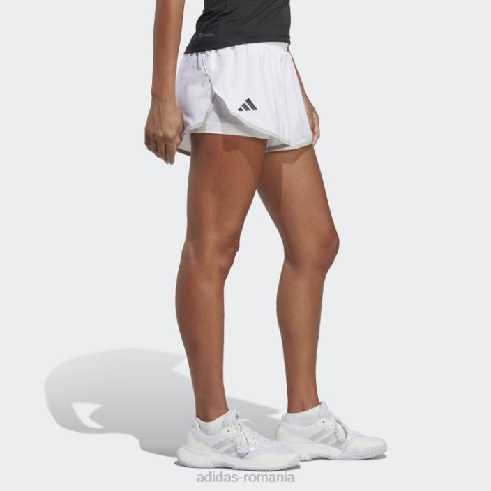 Adidas pantaloni scurți de tenis club alb fashion femei alb 2JBN10049