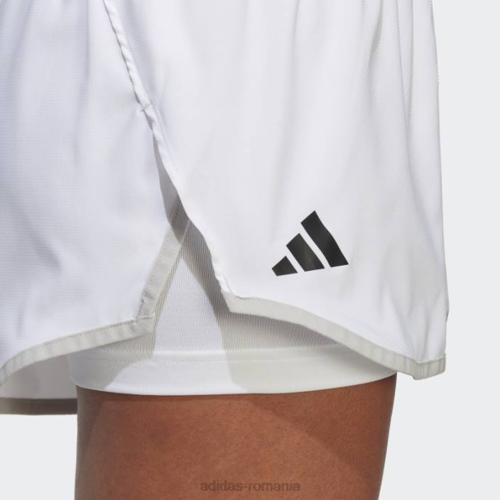 Adidas pantaloni scurți de tenis club alb fashion femei alb 2JBN10049