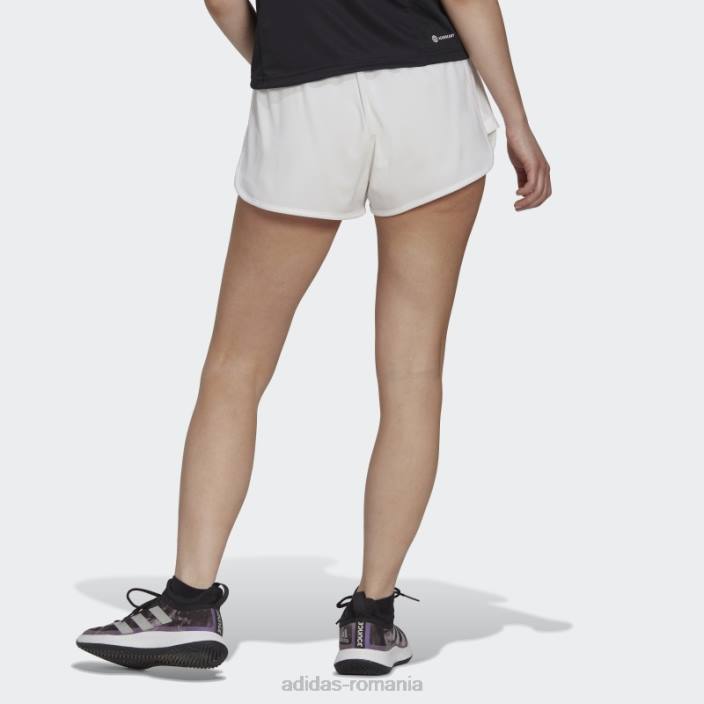 Adidas pantaloni scurți de tenis de club alb femei alb 2JBN10240