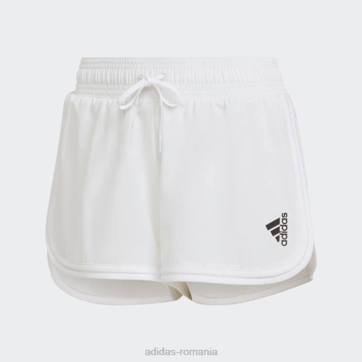 Adidas pantaloni scurți de tenis de club alb femei alb 2JBN10240