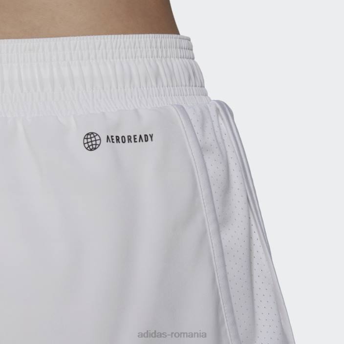 Adidas pantaloni scurți de tenis de club alb femei alb 2JBN10240