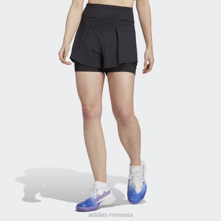 Adidas pantaloni scurți negri de meci de tenis adidas femei negru 2JBN17331