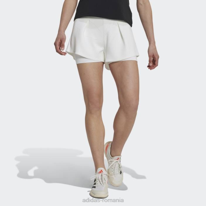 Adidas pantaloni scurți tenis london alb femei alb 2JBN2773
