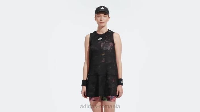Adidas rochie tenis melbourne neagra adidas femei negru/multicolor 2JBN17070