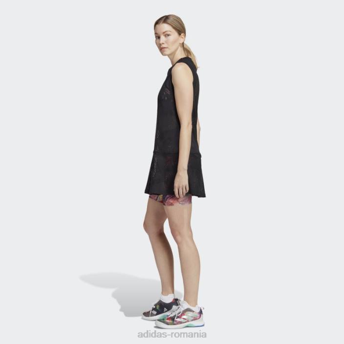 Adidas rochie tenis melbourne neagra femei negru/multicolor 2JBN9992