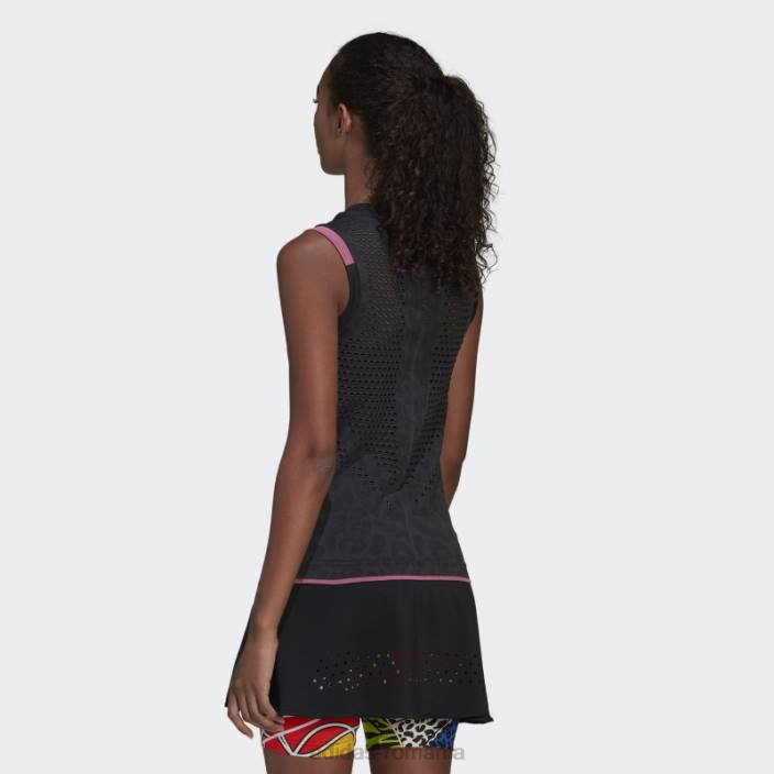 Adidas top negru bogat mnisi tenis primeknit femei negru 2JBN3136