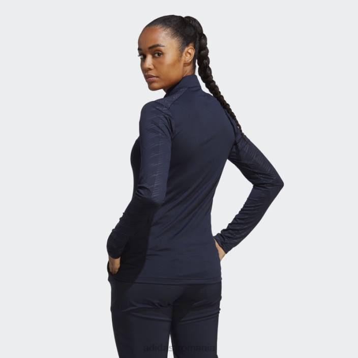 Adidas T-shirt cu mânecă lungă cu jumătate de fermoar terrex cu cerneală femei cerneală 2JBN9986