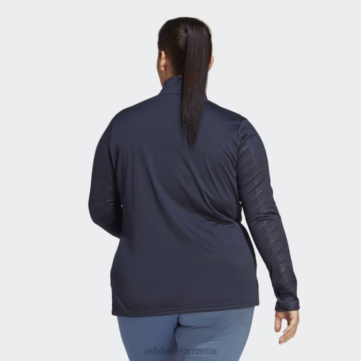 Adidas Top cu mânecă lungă cu jumătate de fermoar multiplu ink Terrex (mărime plus) femei cerneală 2JBN17242