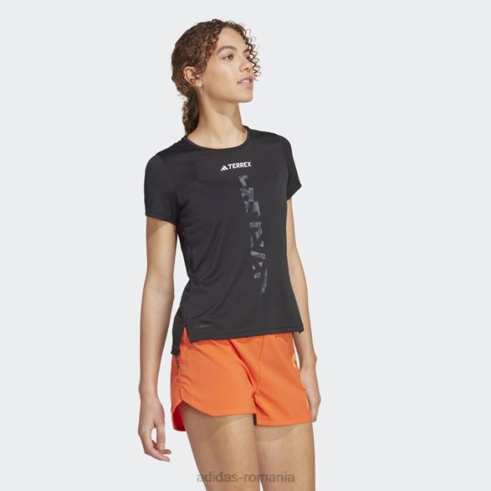Adidas Tricou de alergare terrex agravic negru femei negru 2JBN10099