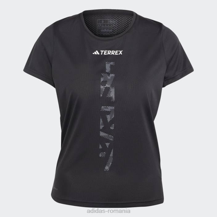 Adidas Tricou de alergare terrex agravic negru femei negru 2JBN10099