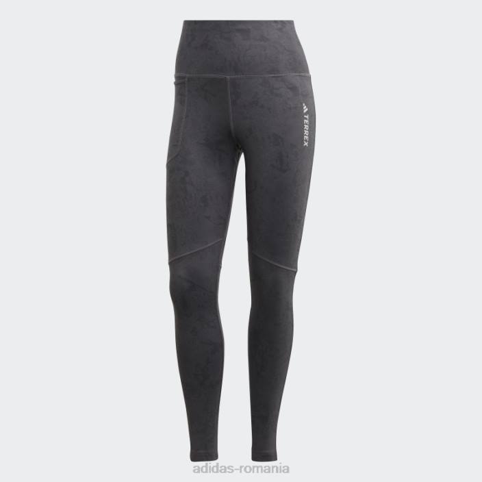 Adidas colanți gri terrex cu imprimeu multiplu femei gri 2JBN17194