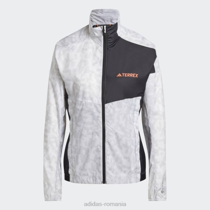 Adidas fashion terrex trail running windbreaker gri femei alb/gri 2JBN17027