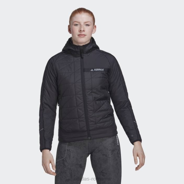 Adidas geacă cu glugă izolată terrex neagră adidas femei negru 2JBN17334