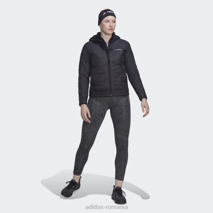 Adidas geacă cu glugă izolată terrex neagră adidas femei negru 2JBN17334