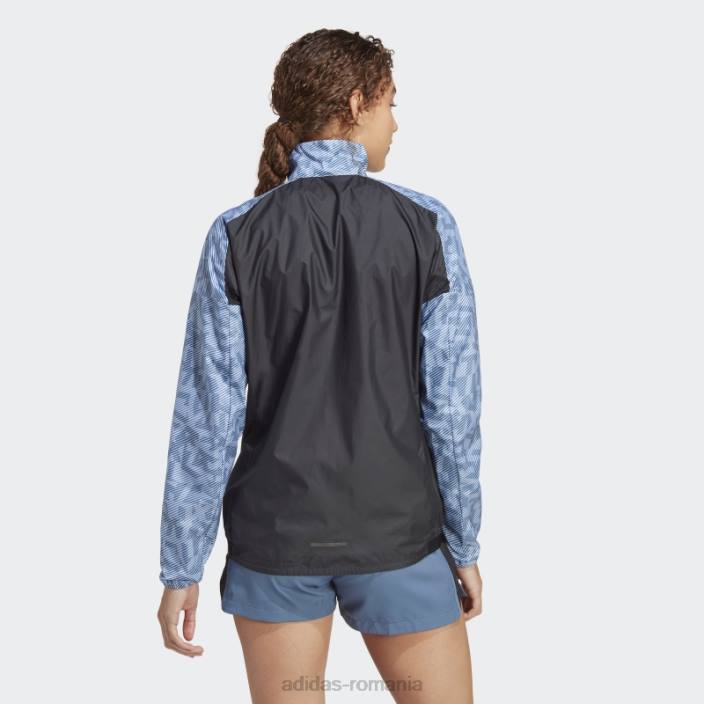 Adidas geacă de vânt terrex trail running albastru zori femei albastru zori/oțel 2JBN10021