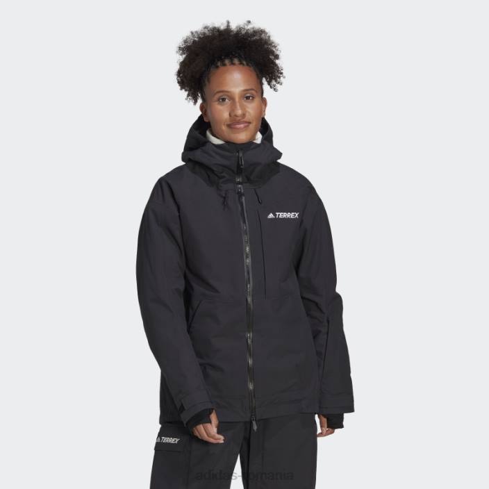 Adidas geacă de zăpadă nailon post-consum terrex 3l neagră femei negru 2JBN17498