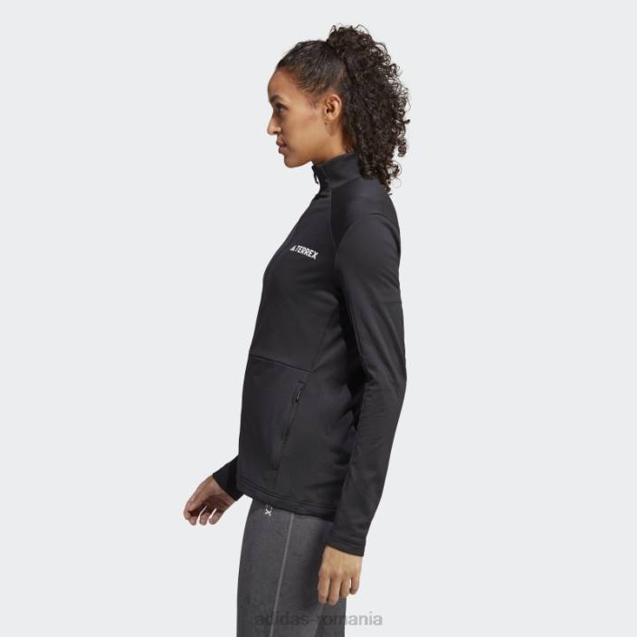 Adidas geacă fleece terrex multi fermoar neagră femei negru 2JBN17228
