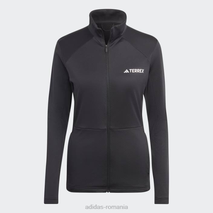 Adidas geacă fleece terrex multi fermoar neagră femei negru 2JBN17228