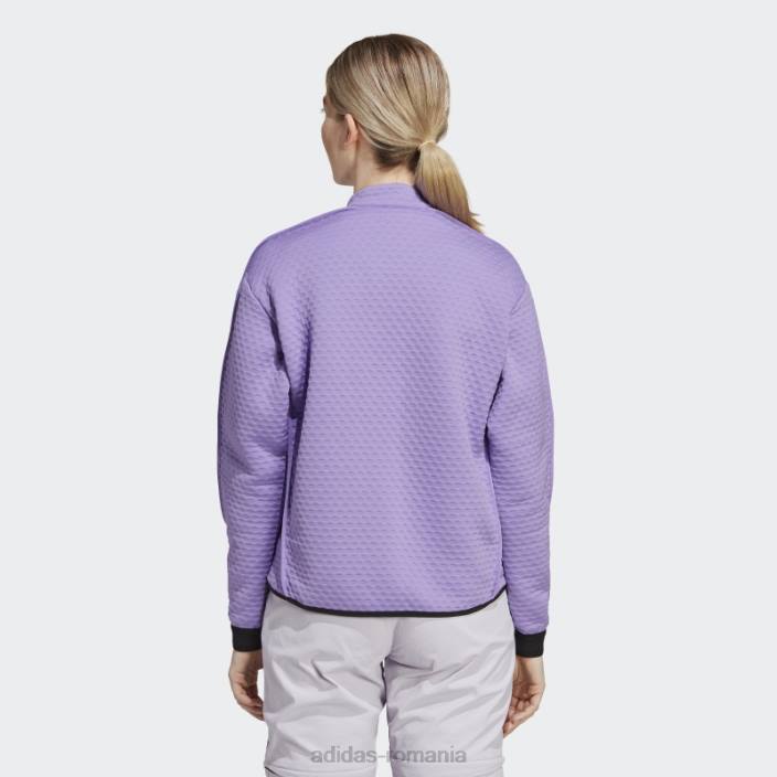 Adidas geacă fleece terrex utilitas cu jumătate de fermoar violet adidas femei violet 2JBN16770