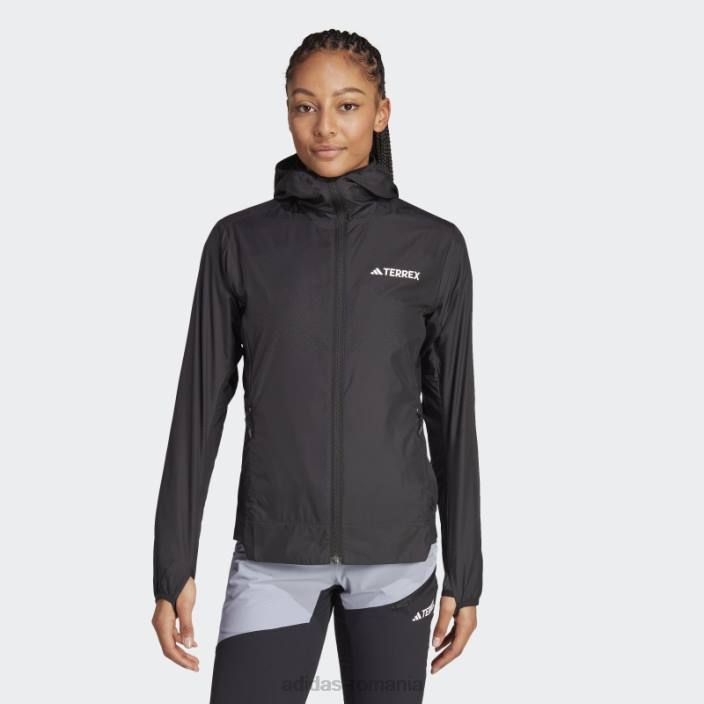 Adidas geaca de vant neagra terrex xperior windweave femei negru 2JBN17080