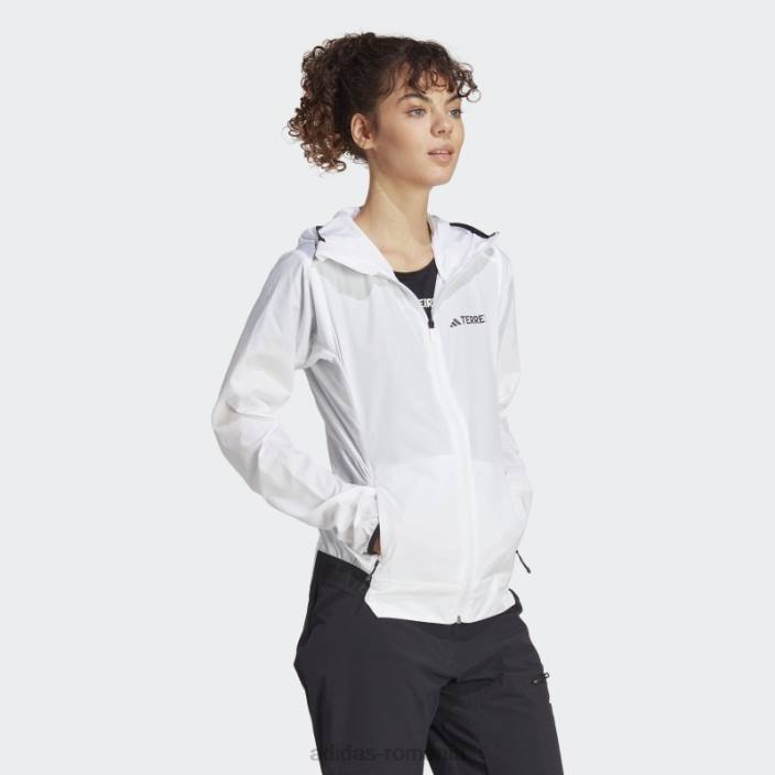 Adidas geaca de vant terrex xperior windweave alba femei alb 2JBN17108