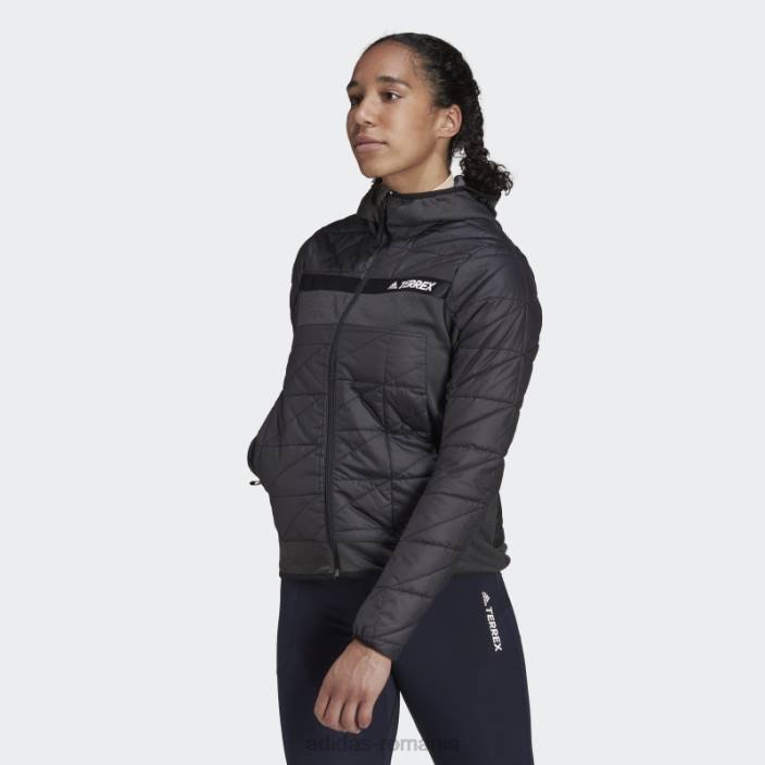 Adidas geaca izolatoare terrex multi primegreen hibrid neagra femei negru 2JBN17102