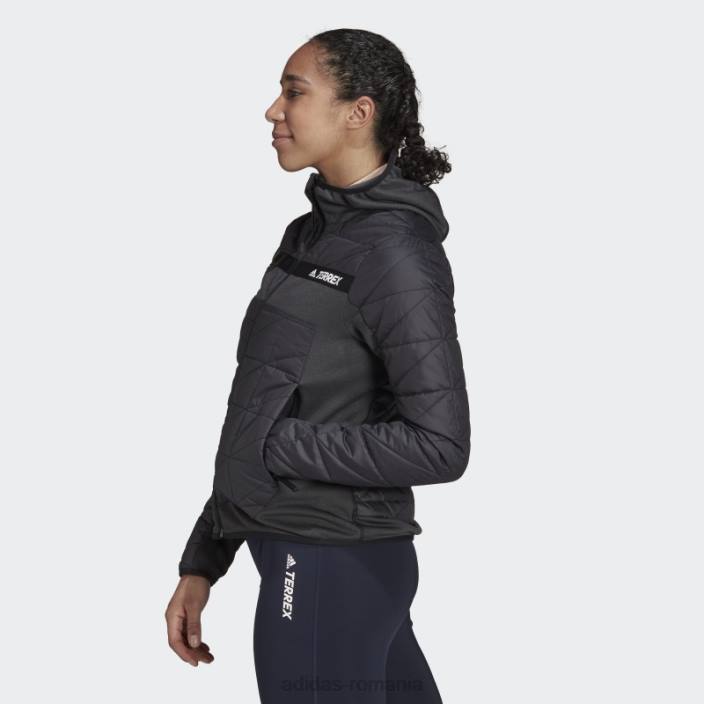 Adidas geaca izolatoare terrex multi primegreen hibrid neagra femei negru 2JBN17102